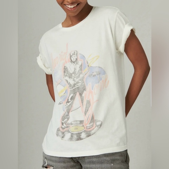 Lucky Brand David Bowie Graphic Tee shirt - Picture 2 of 12